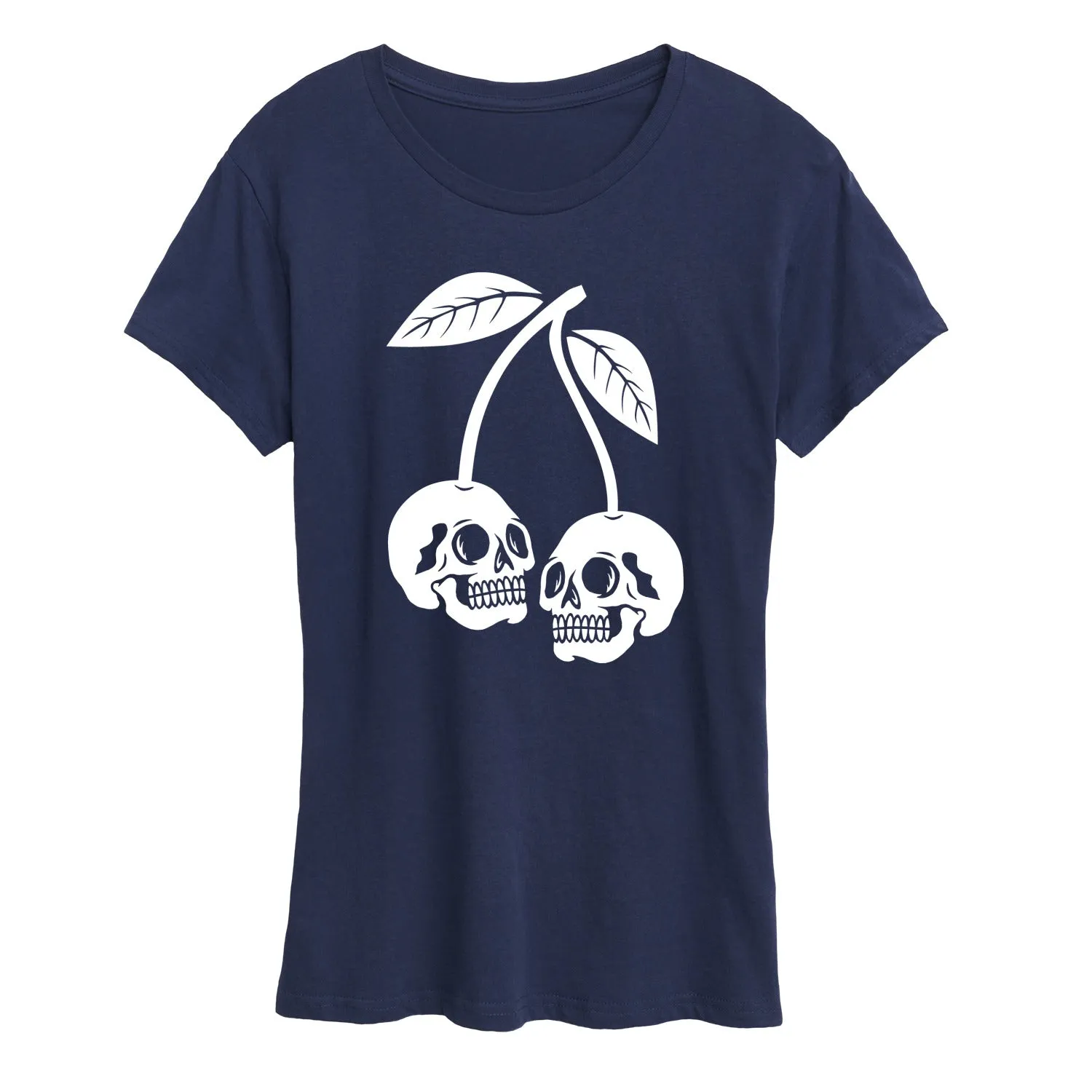 Instant Message - Skull Cherries - Women's Short Sleeve Graphic T-Shirt sold by Zulily