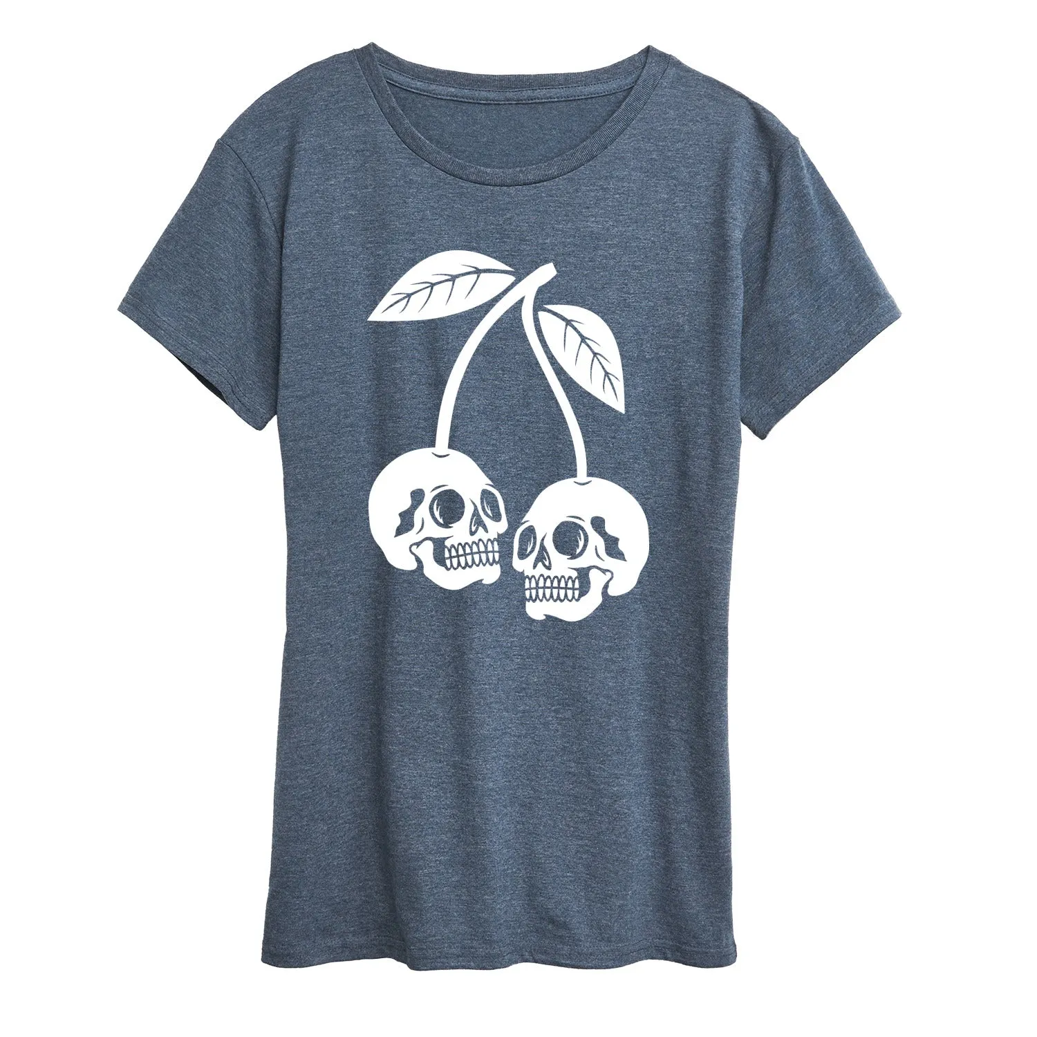 Instant Message - Skull Cherries - Women's Short Sleeve Graphic T-Shirt sold by Zulily product image thumbnail 3