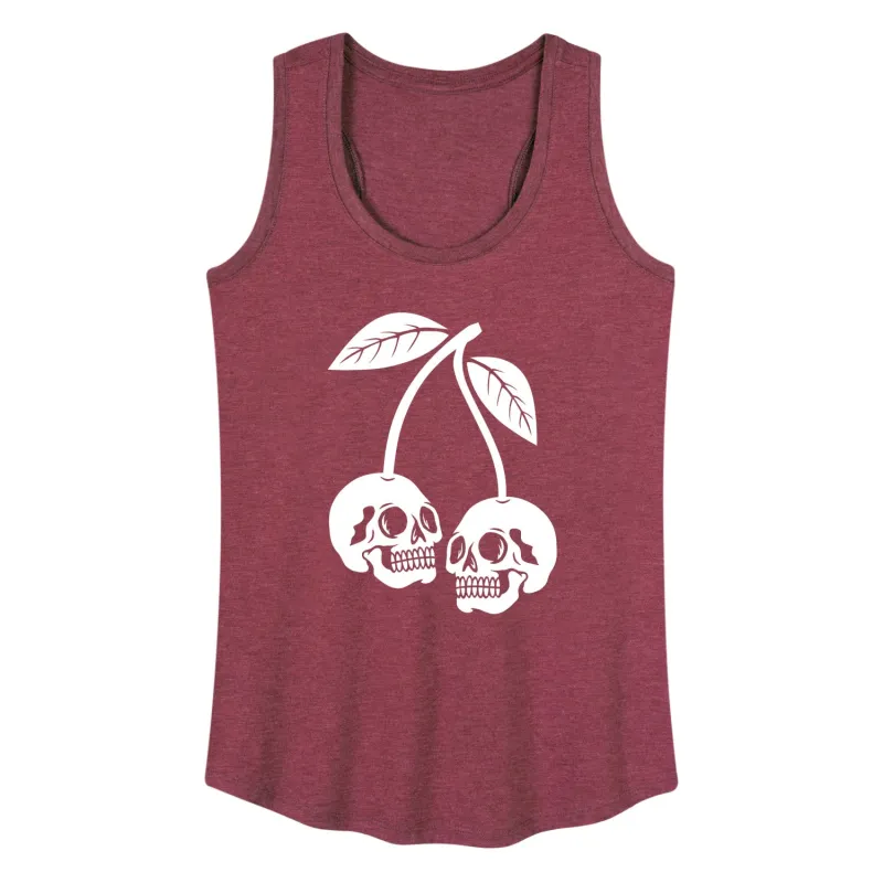 Instant Message - Skull Cherries - Women's Racerback Graphic Tank sold by Zulily