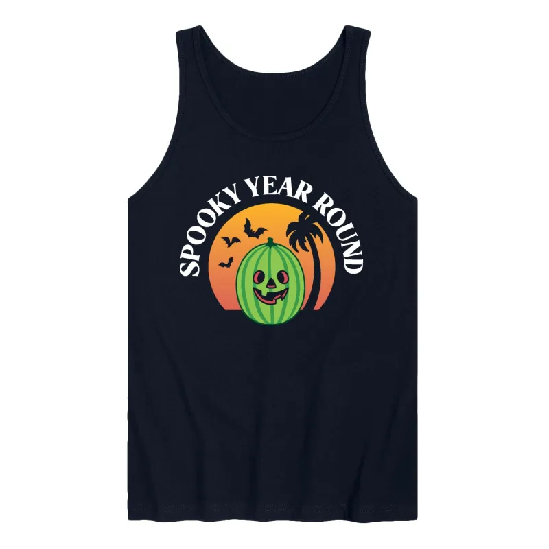 Instant Message - Summerween Spooky Year Round - Men's Sleeveless Graphic Tank sold by Zulily