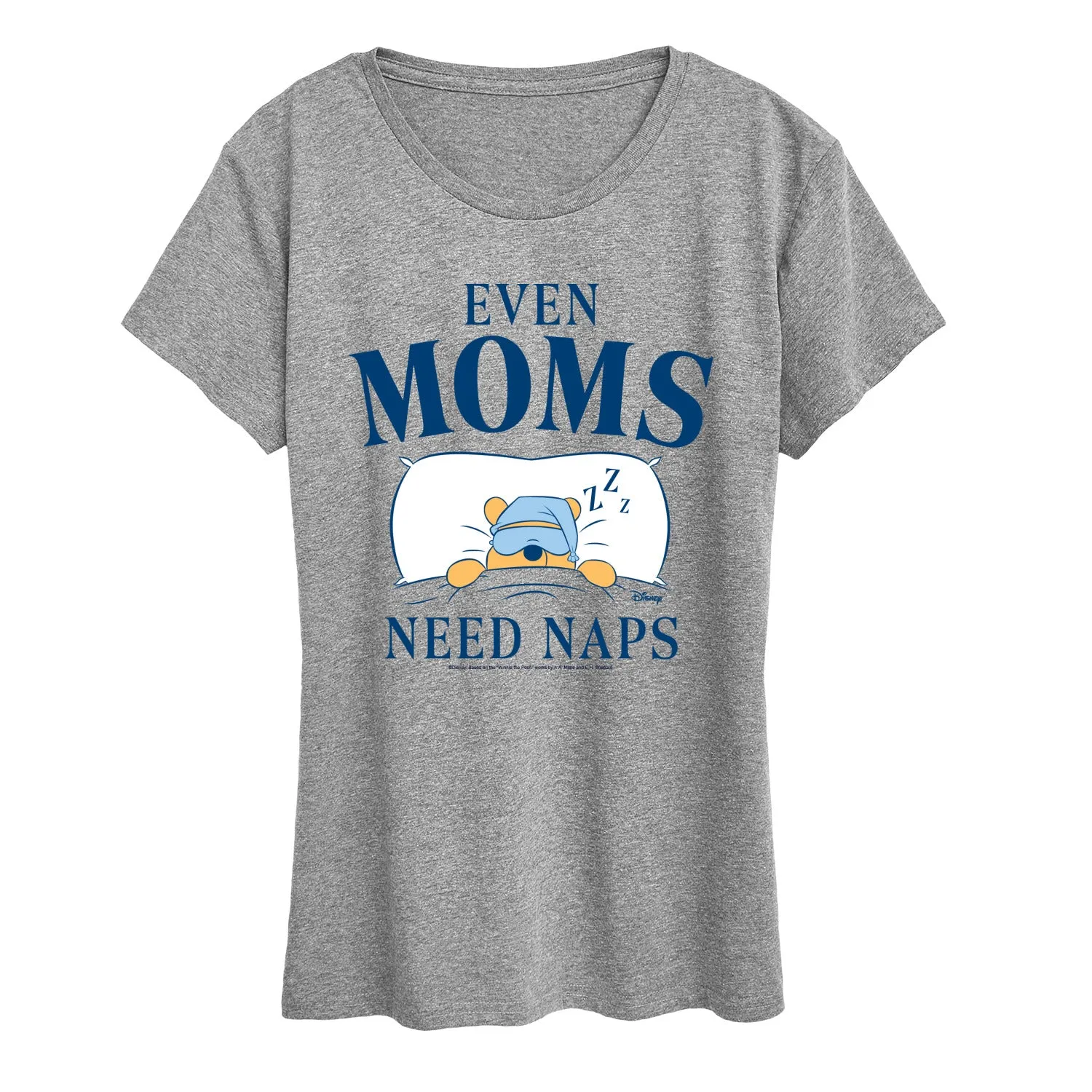 Winnie the Pooh - Even Moms Need Naps - Women's Short Sleeve Graphic T-Shirt sold by Zulily product image thumbnail 4