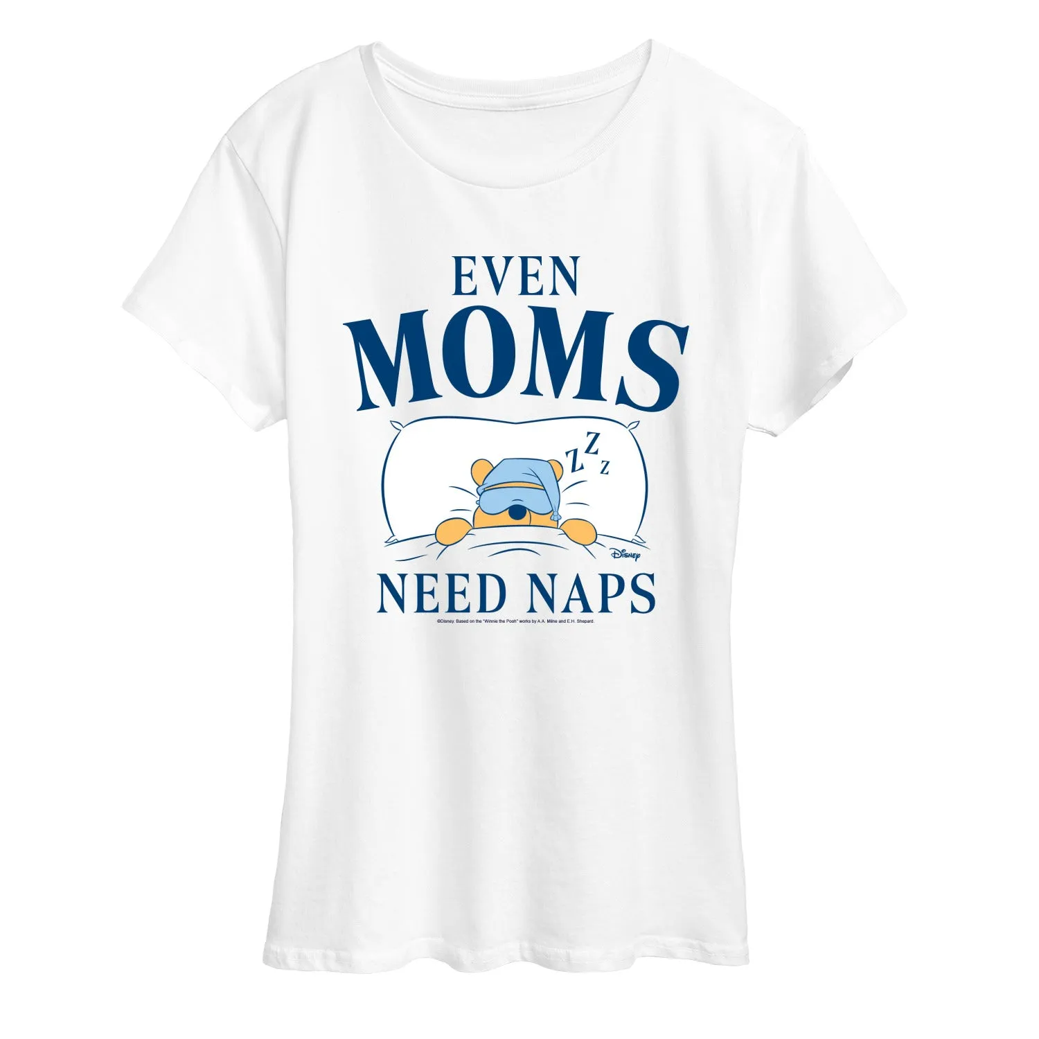 Winnie the Pooh - Even Moms Need Naps - Women's Short Sleeve Graphic T-Shirt sold by Zulily product image thumbnail 3