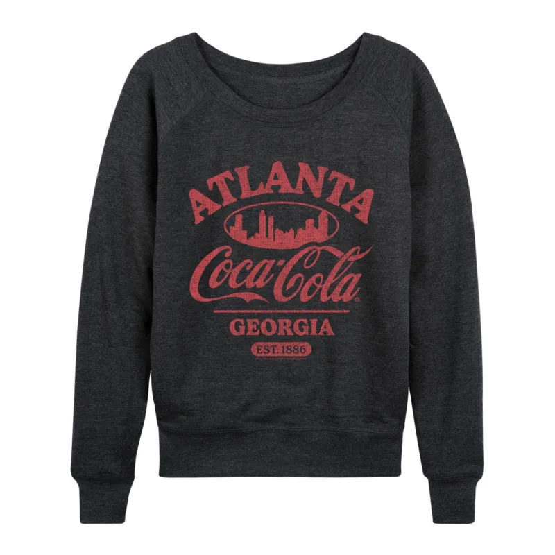 Coca-Cola - Atlanta - Women's French Terry Long Sleeve Pullover made by Coca-Cola