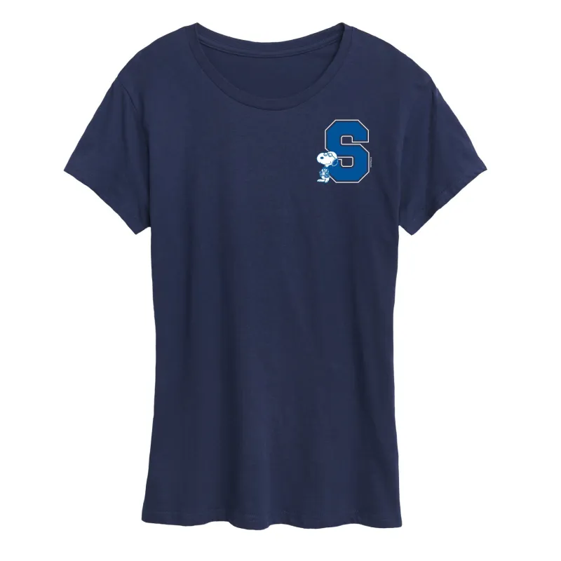 Peanuts - Snoopy School - Women's Short Sleeve Graphic T-Shirt sold by Zulily