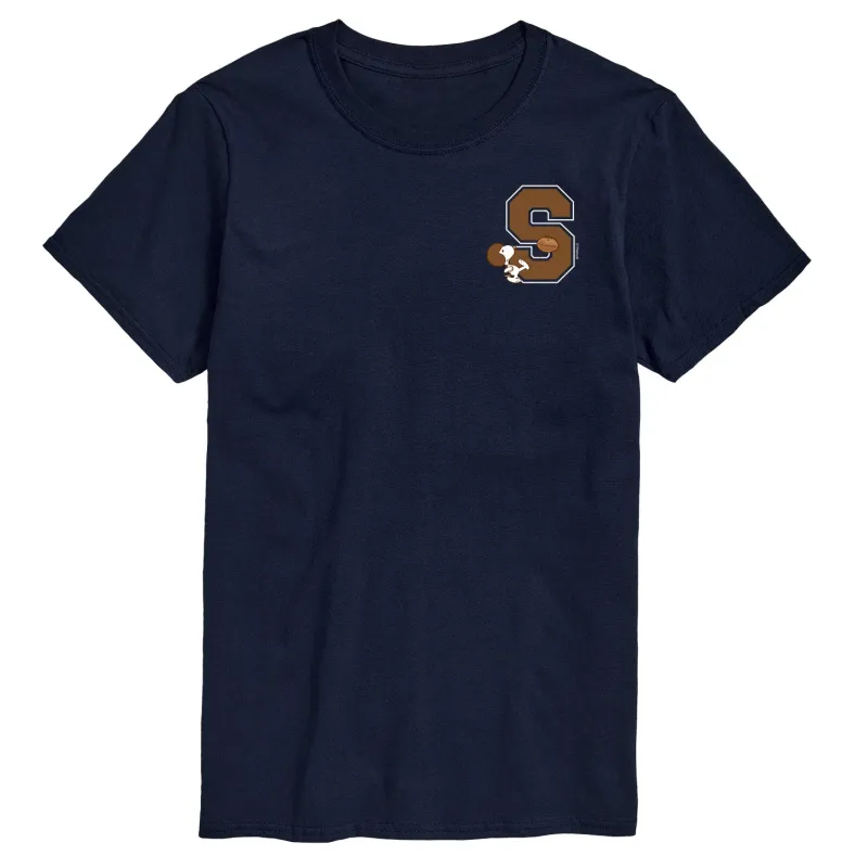 Peanuts - Snoopy School Football - Men's Short Sleeve Graphic T-Shirt made by Peanuts