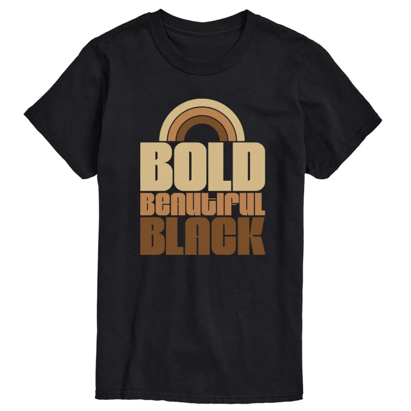 Instant Message - Bold Beautiful Black - Men's Short Sleeve Graphic T-Shirt sold by Zulily