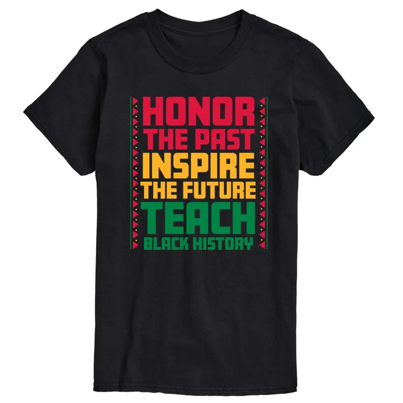 Instant Message - Teach Black History - Men's Short Sleeve Graphic T-Shirt sold by Zulily