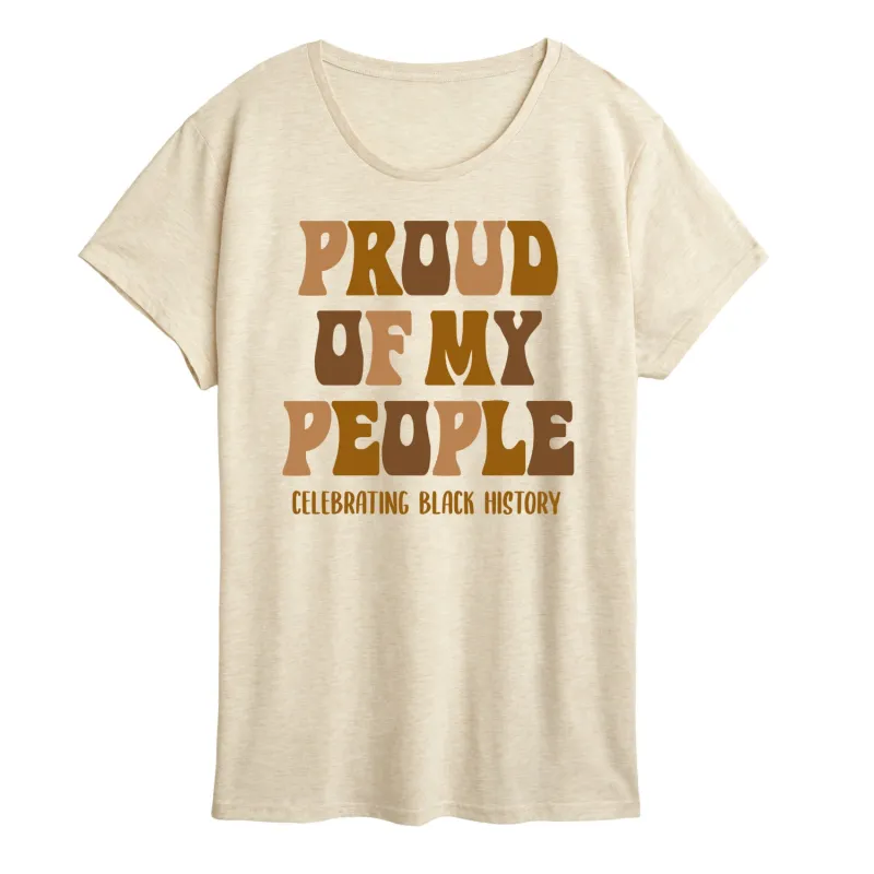 Instant Message - Proud of my People - Women's Short Sleeve Graphic T-Shirt sold by Zulily
