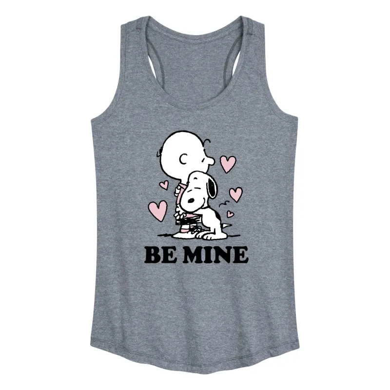 Peanuts - Be Mine - Women's Racerback Graphic Tank sold by Zulily