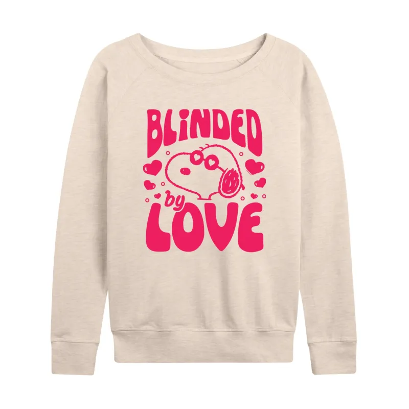 Peanuts - Cool Joe Blinded By Love - Women's French Terry Long Sleeve Pullover made by Peanuts