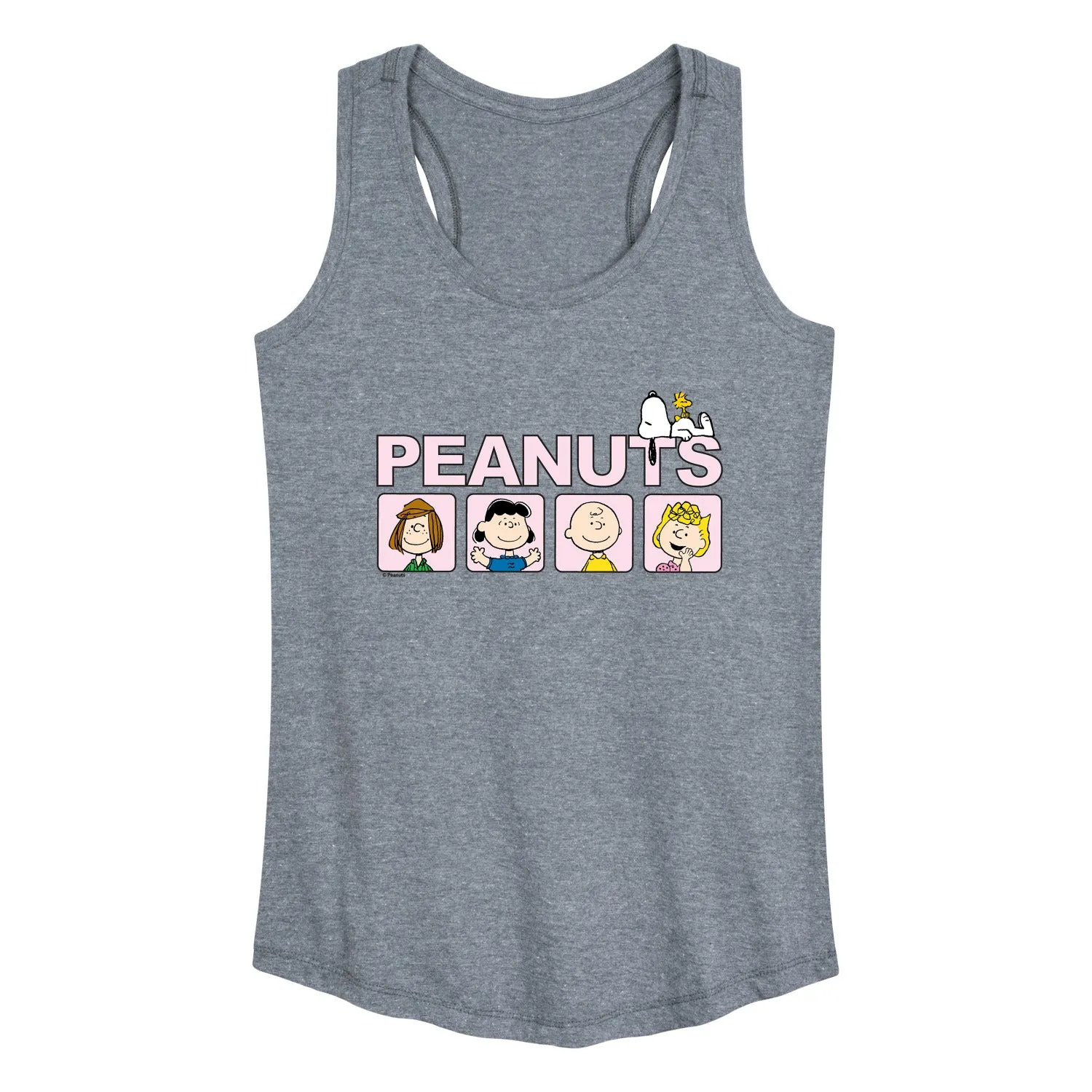 Peanuts - Crew Blocks - Women's Racerback Graphic Tank sold by Zulily