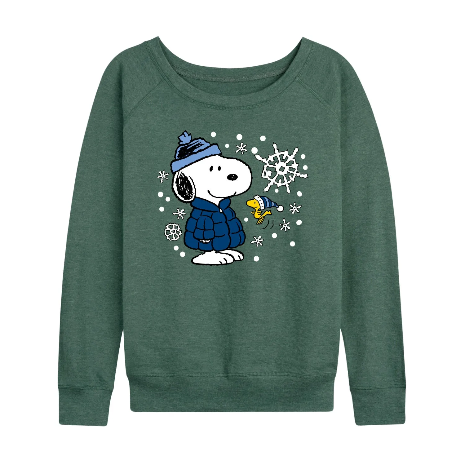 Peanuts - Snoopy Woodstock Hats - Women's French Terry Long Sleeve Pullover sold by Zulily