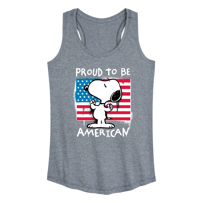 Peanuts - Snoopy Street USA - Women's Racerback Graphic Tank sold by Zulily