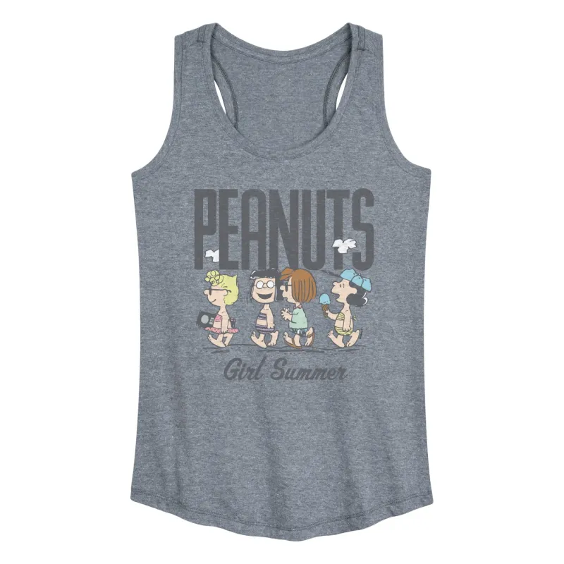 Peanuts - Girl Summer - Women's Racerback Graphic Tank sold by Zulily