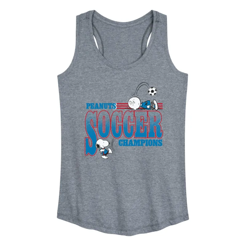 Peanuts - Soccer Champ Peanuts - Women's Racerback Tank sold by Zulily