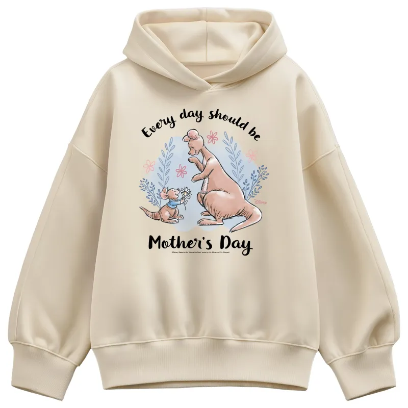 Winnie the Pooh - Every Day Should Be Mother's Day - Women's Oversized Fleece Hoodie Sweatshirt made by Zulily