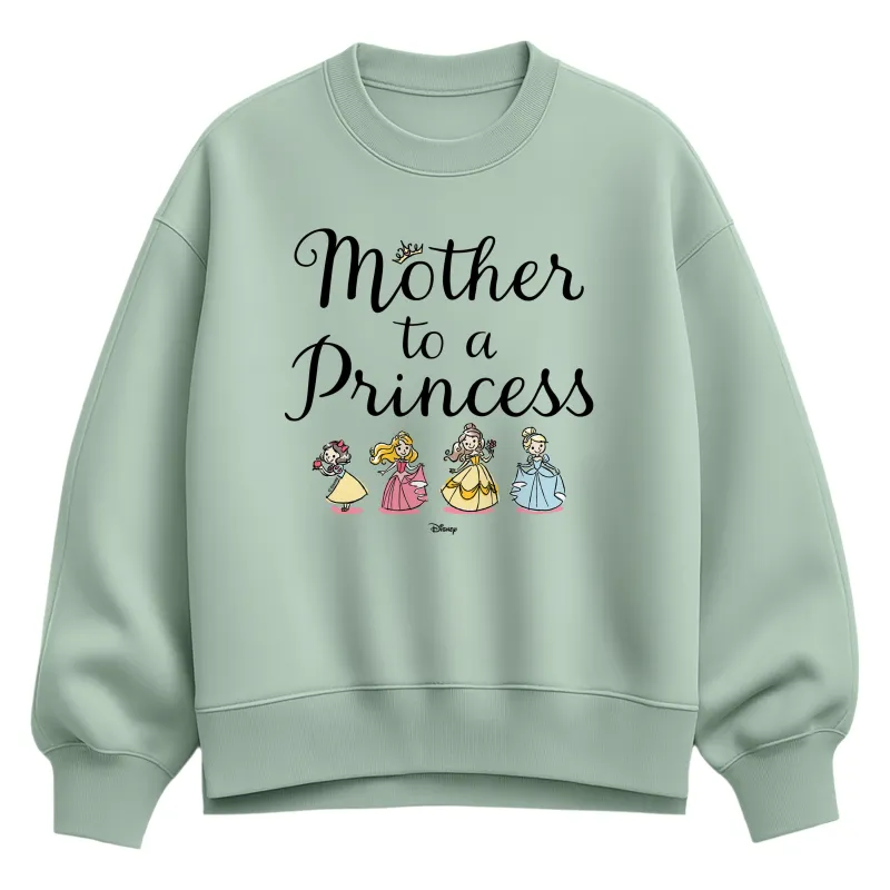 Disney Princess - Mother to a Princess - Women's Oversized Fleece Crew Sweatshirt sold by Zulily