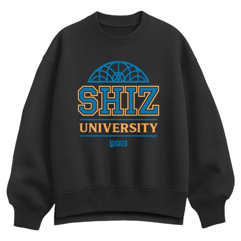 Wicked - Shiz University - Women's Oversized Fleece Crew Sweatshirt sold by Zulily