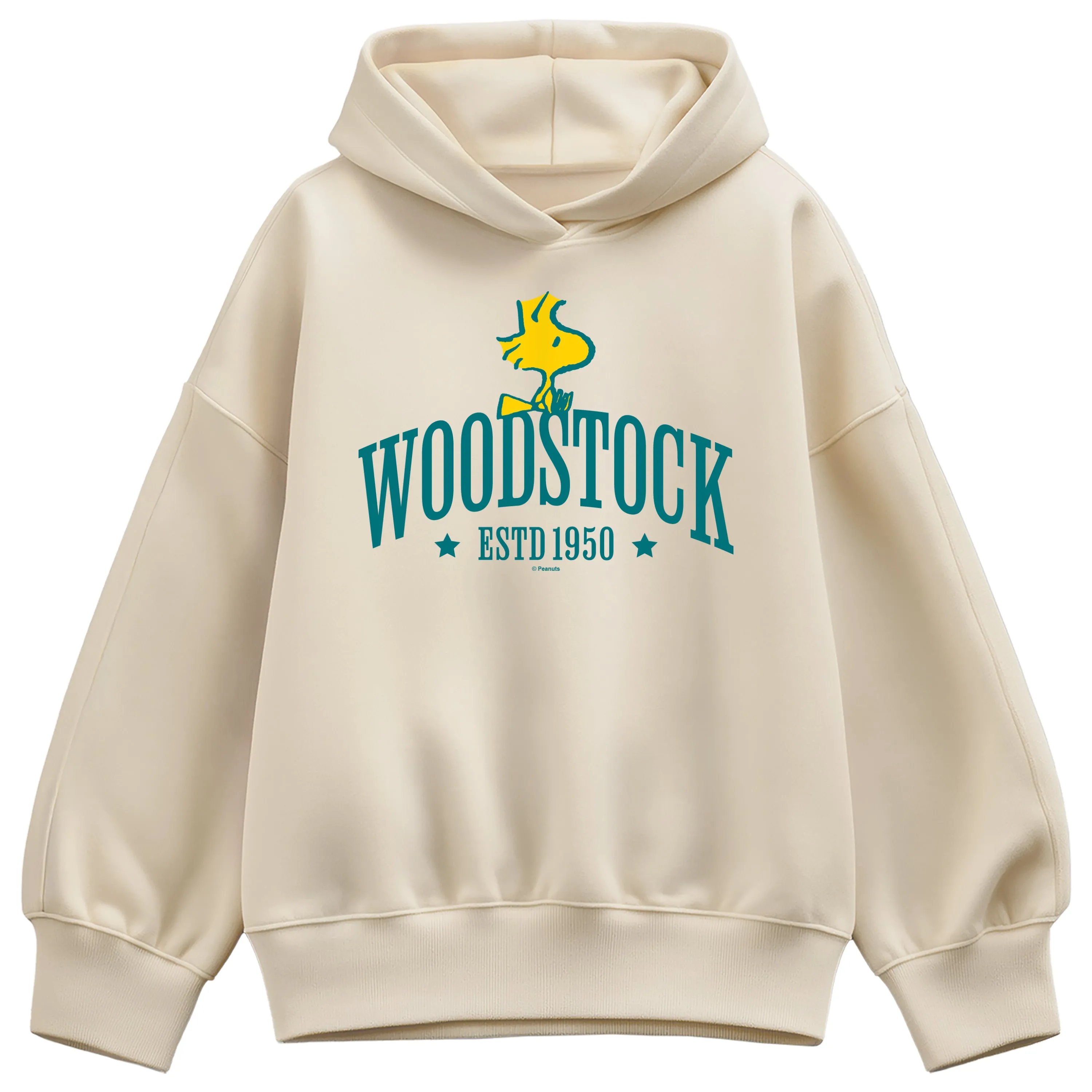 Peanuts - Woodstock Collegiate - Women's Oversized Fleece Hoodie Sweatshirt sold by Zulily