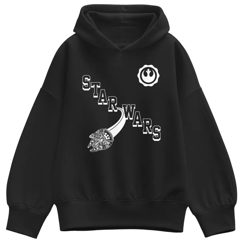 Star Wars - Collegiate Icons - Women's Oversized Fleece Hoodie Sweatshirt made by Star Wars