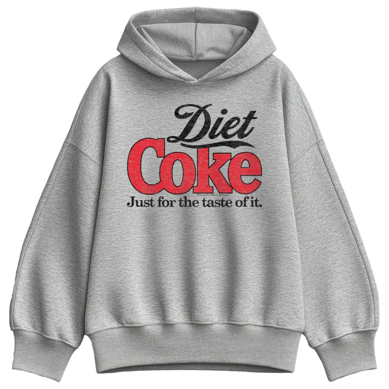 Coca-Cola - Diet Coke Retro Logo - Ladies Oversized Fleece Hoodie Sweatshirt sold by Zulily