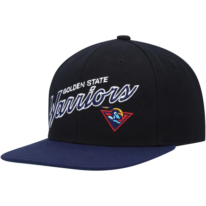 Men's Mitchell & Ness NBA Team Script 2.0 Fitted Hwc Warriors sold by Zulily