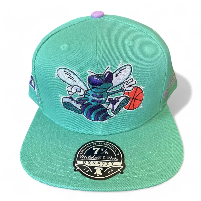 Men's Mitchell & Ness NBA Hyperteam Fitted Hwc Hornets - Teal made by Mitchell & Ness
