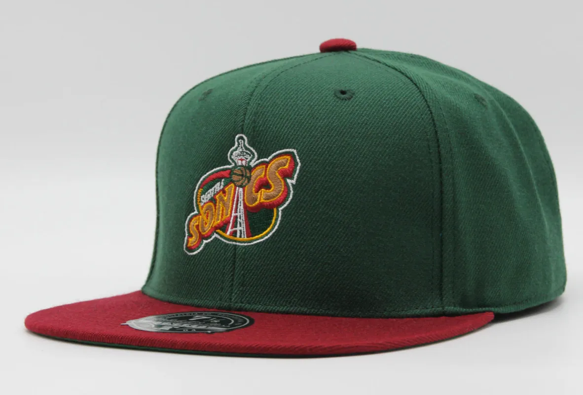 Men's Mitchell & Ness NBA Team 2 Tone 2.0 Fitted Hwc Supersonics made by Mitchell & Ness
