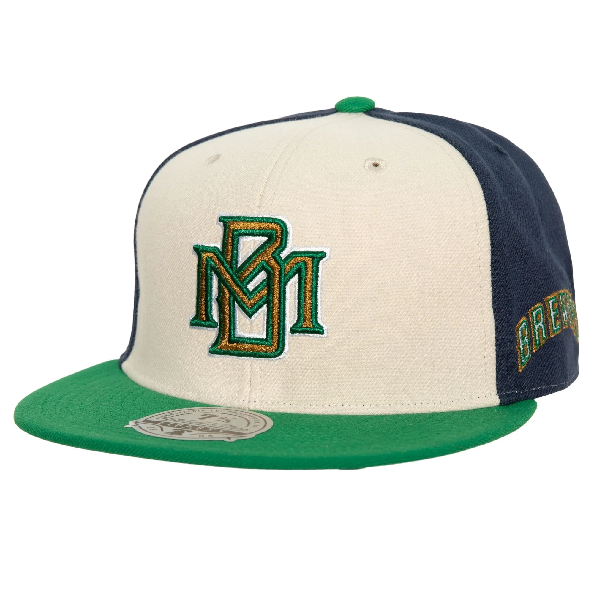 Men's Mitchell & Ness MLB Homefield Fitted Coop Brewers sold by Zulily