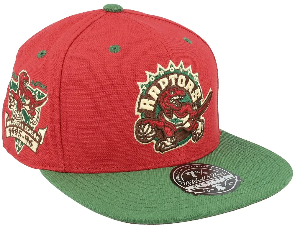 Men's Mitchell & Ness NBA Nightmare Fitted Hwc Raptors - Red made by Mitchell & Ness