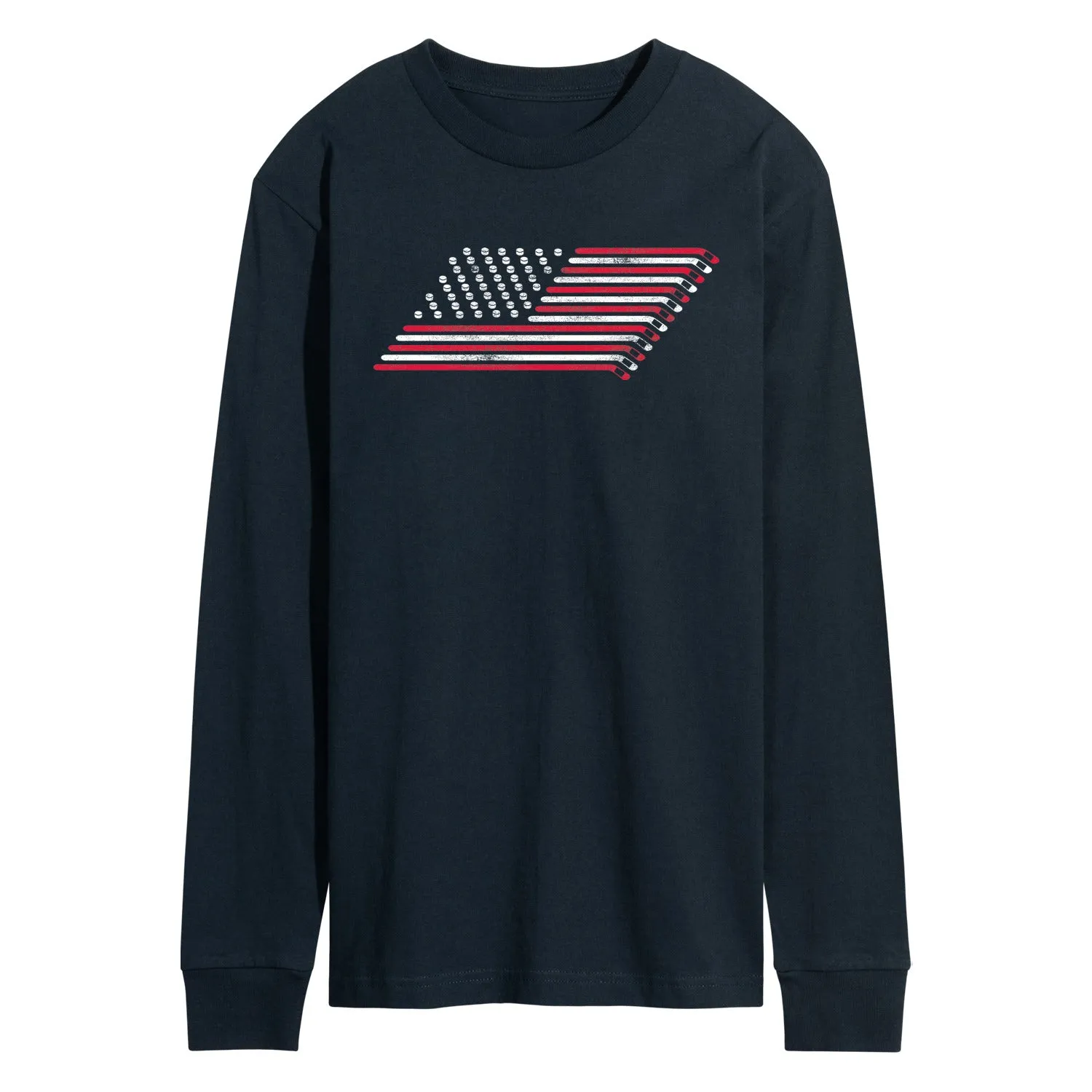 Instant Message - Hockey Flag - Men's Long Sleeve Graphic T-Shirt sold by Zulily product image thumbnail 3