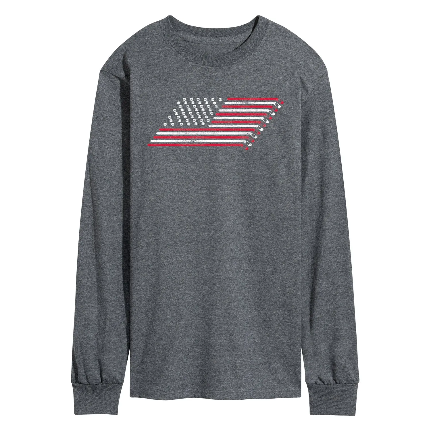 Instant Message - Hockey Flag - Men's Long Sleeve Graphic T-Shirt sold by Zulily product image thumbnail 2