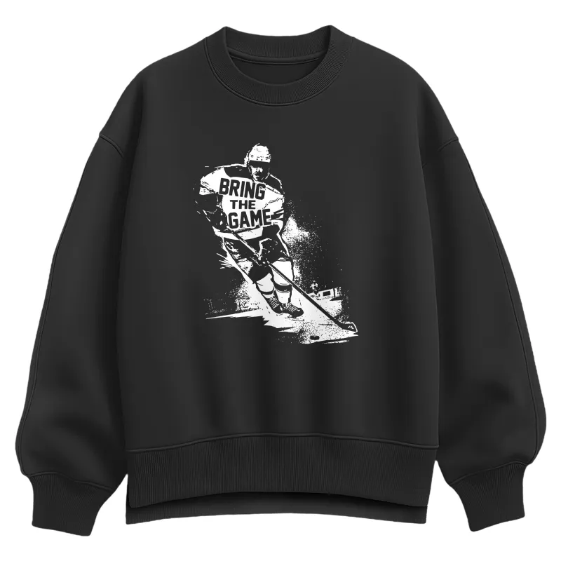 Instant Message - Bring The Game - Women's Oversized Fleece Crew Sweatshirt sold by Zulily