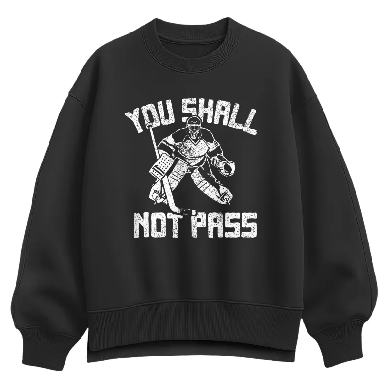 Instant Message - You Shall Not Pass - Women's Oversized Fleece Crew Sweatshirt sold by Zulily