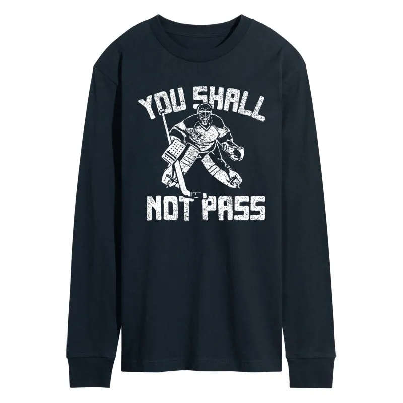 Instant Message - You Shall Not Pass - Men's Long Sleeve Graphic T-Shirt sold by Zulily