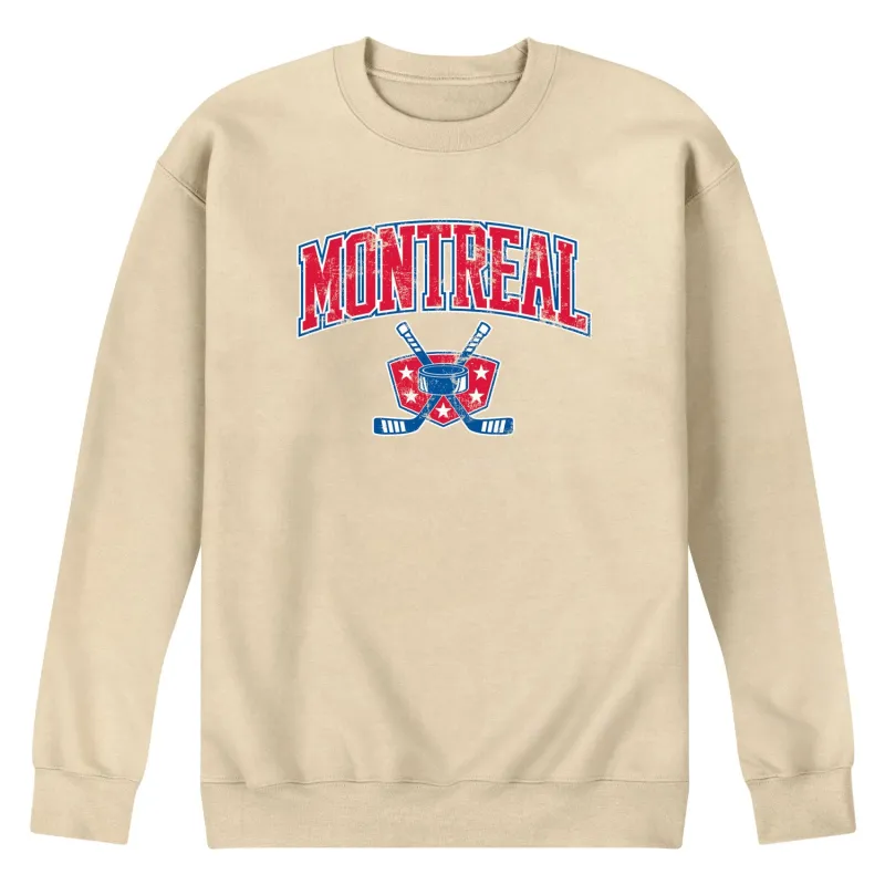 Instant Message - Montreal Hockey - Men's Crew Fleece Sweatshirt sold by Zulily