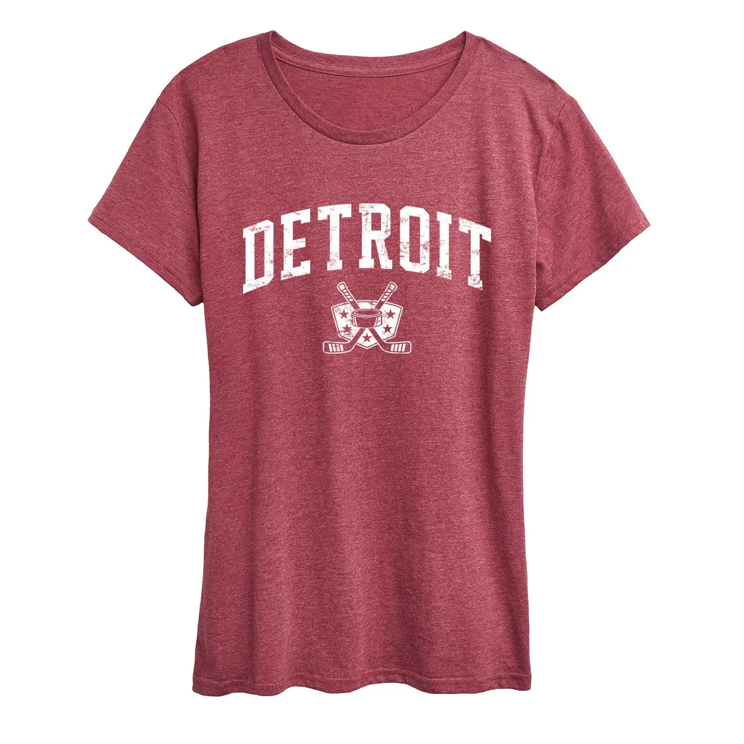 Instant Message - Detroit Hockey - Women's Short Sleeve Graphic T-Shirt sold by Zulily