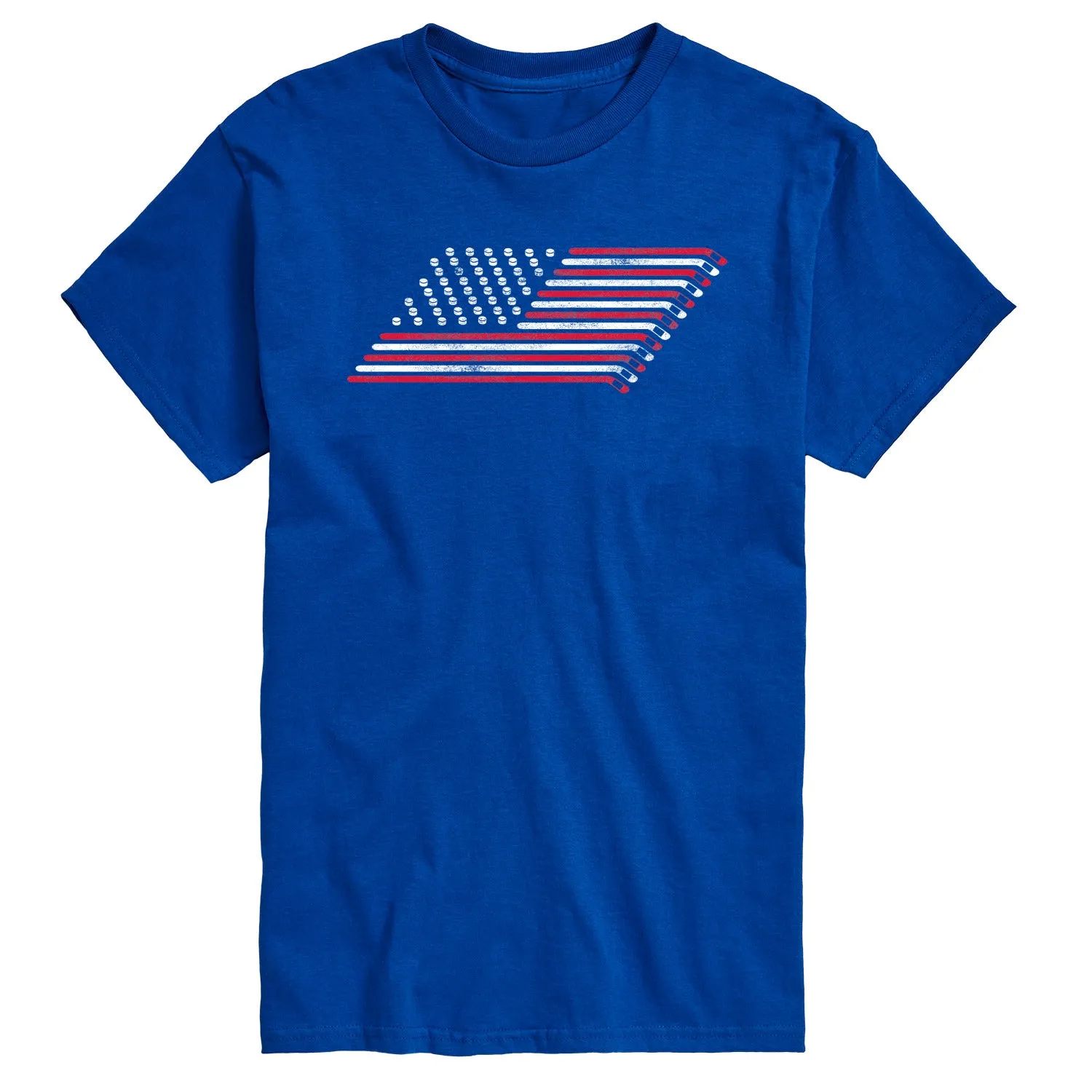 Instant Message - Hockey Flag - Men's Short Sleeve Graphic T-Shirt sold by Zulily