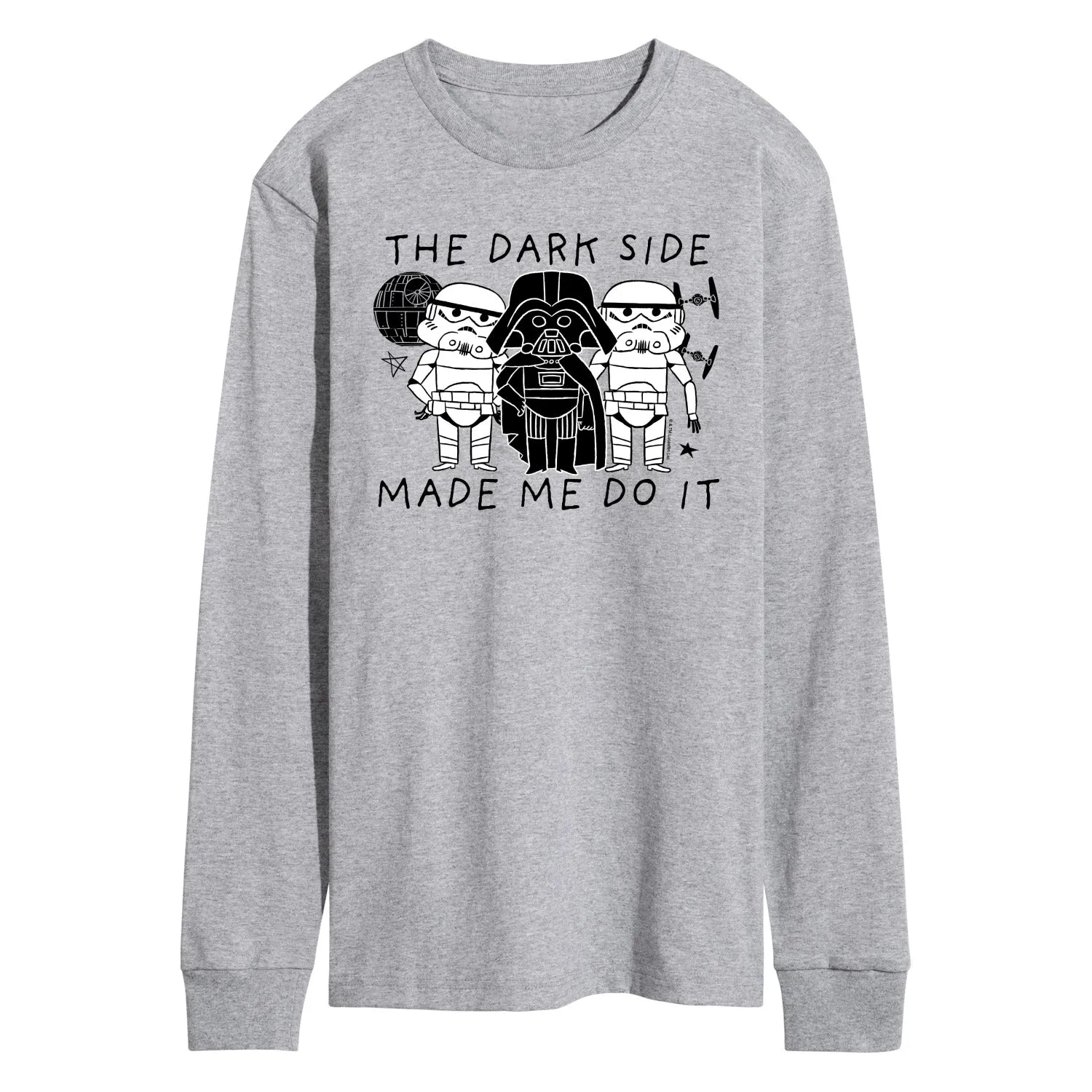 Star Wars - The Dark Side Made Me Do It - Men's Long Sleeve Graphic T-Shirt sold by Zulily product image thumbnail 2