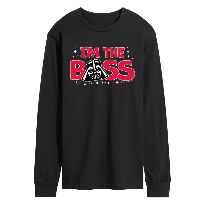 Star Wars - Vader I'm the Boss - Men's Long Sleeve Graphic T-Shirt sold by Zulily