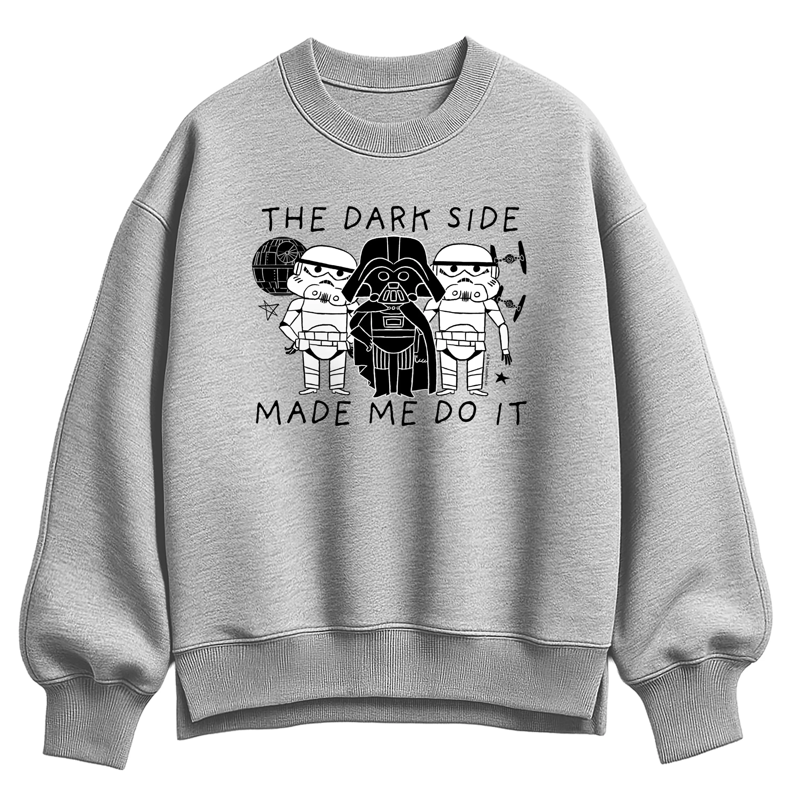 Star Wars - The Dark Side Made Me Do It - Women's Oversized Fleece Crew Sweatshirt sold by Zulily product image thumbnail 2