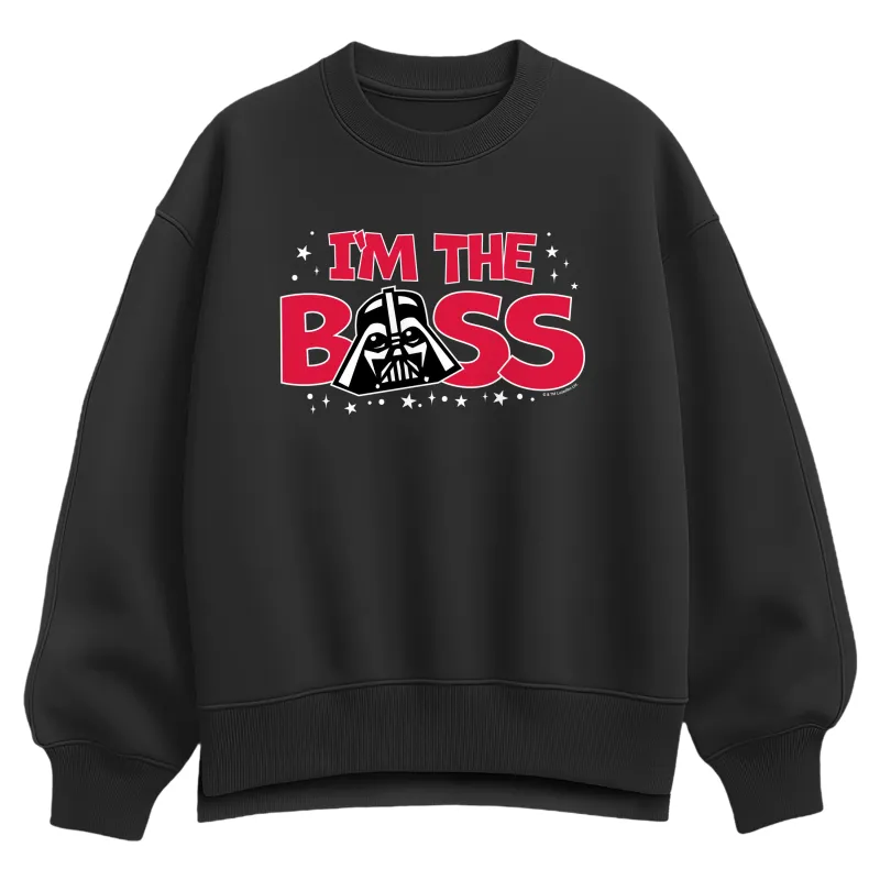 Star Wars - Vader I'm the Boss - Women's Oversized Fleece Crew Sweatshirt made by Star Wars
