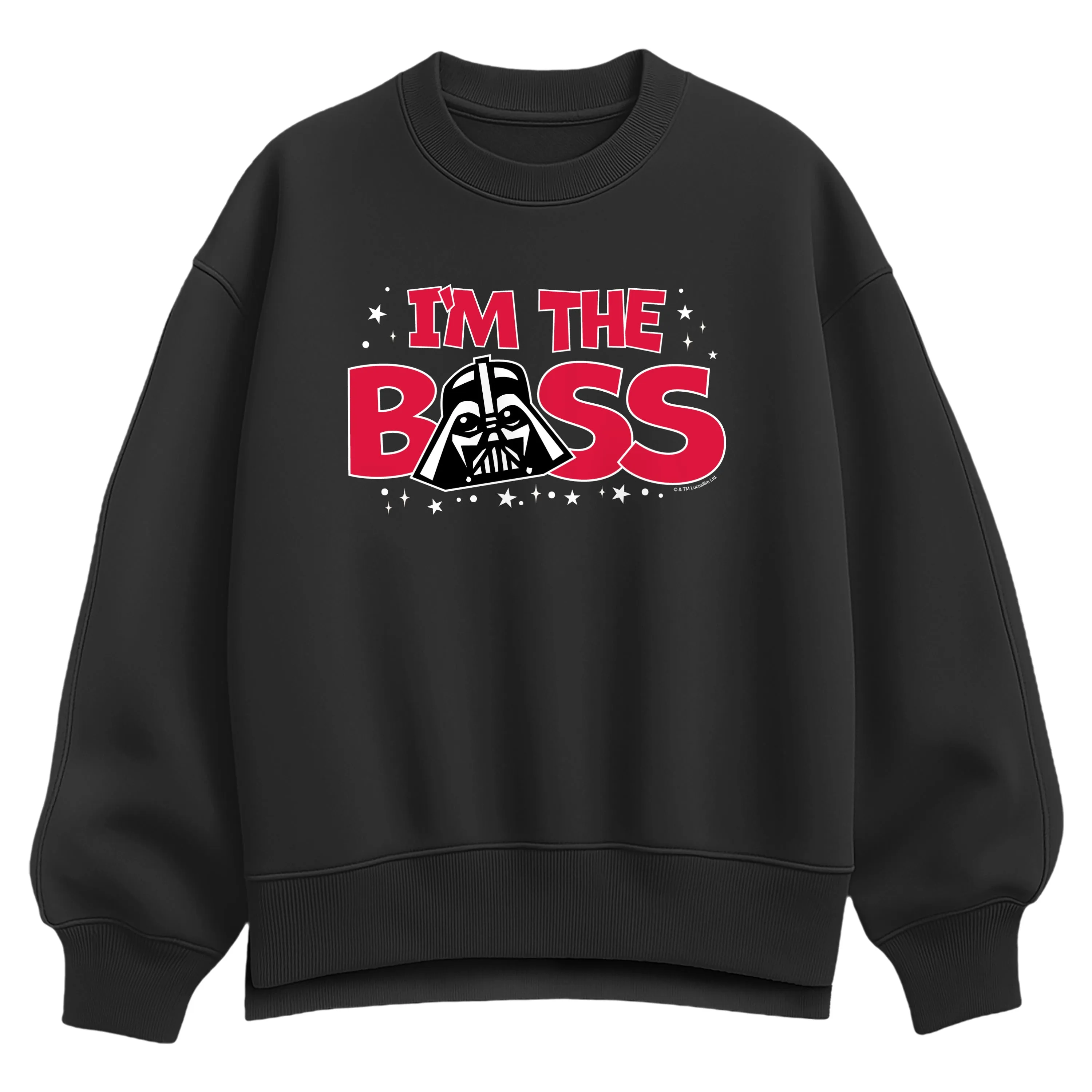 Star Wars - Vader I'm the Boss - Women's Oversized Fleece Crew Sweatshirt sold by Zulily