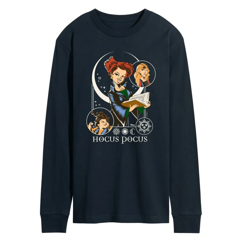 Hocus Pocus - Celestial Art Nouveau - Men's Long Sleeve Graphic T-Shirt sold by Zulily