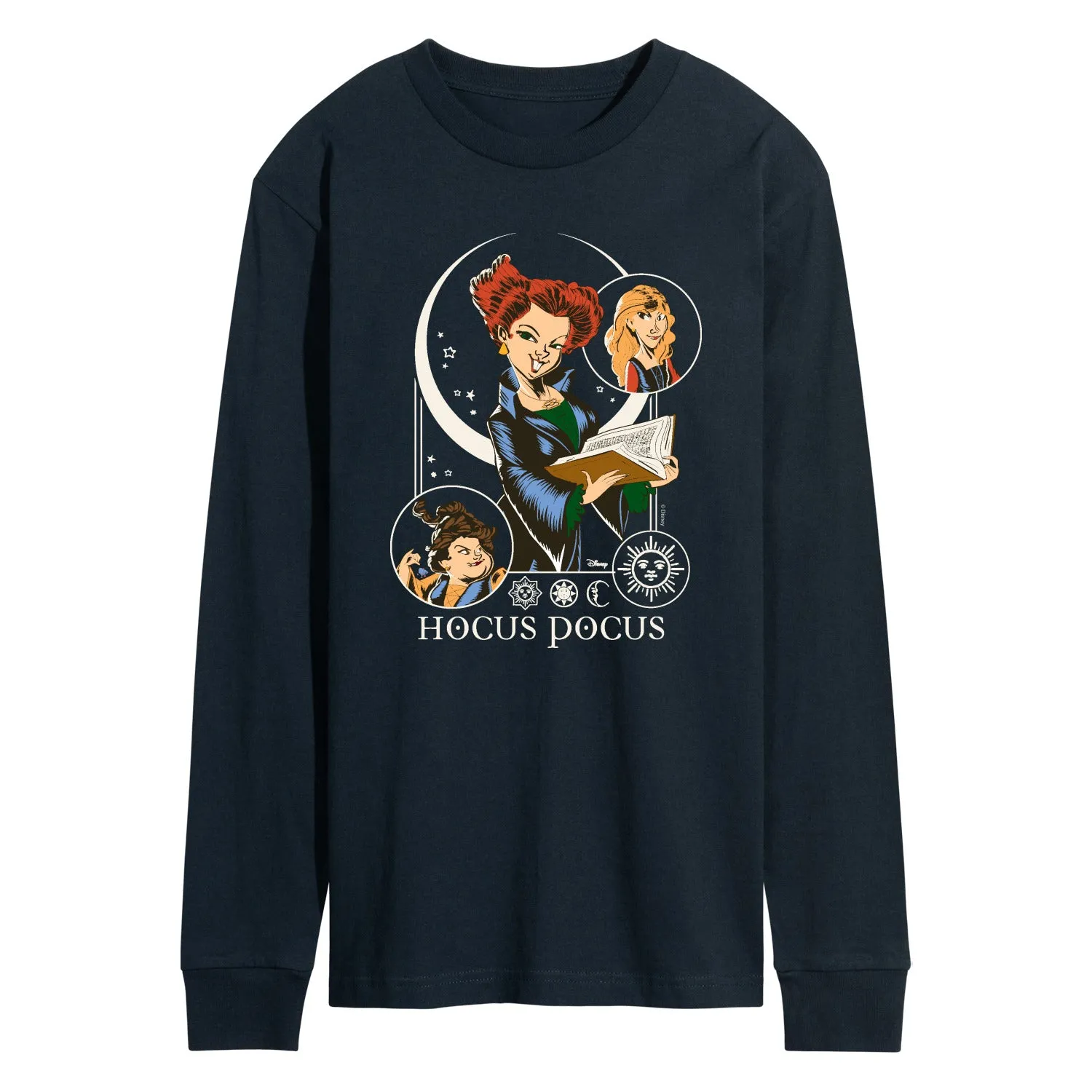 Hocus Pocus - Celestial Art Nouveau - Men's Long Sleeve Graphic T-Shirt sold by Zulily