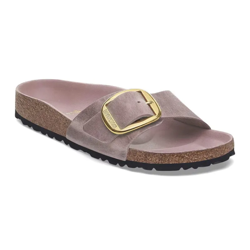 Birkenstock Unisex Madrid Big Buckle Waxy Leather Lavender Blush sold by Zulily