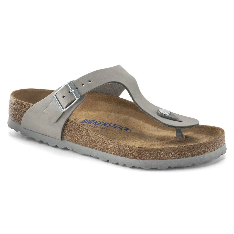 Birkenstock Unisex Gizeh Pap Nubuck Leather Dove Gray sold by Zulily