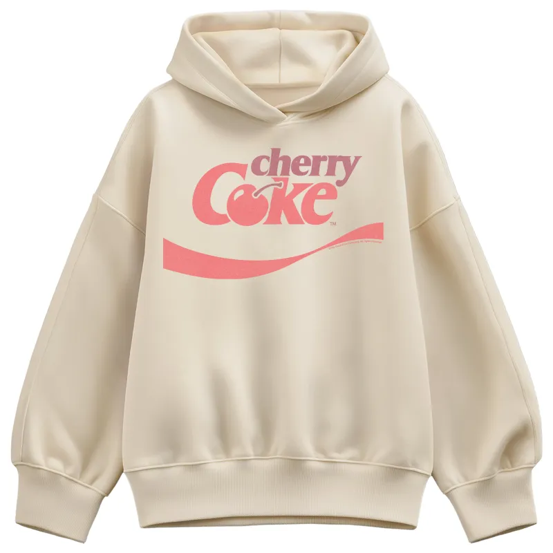 Coca-Cola - Cherry Coke - Women's Oversized Fleece Hoodie Sweatshirt made by Coca-Cola