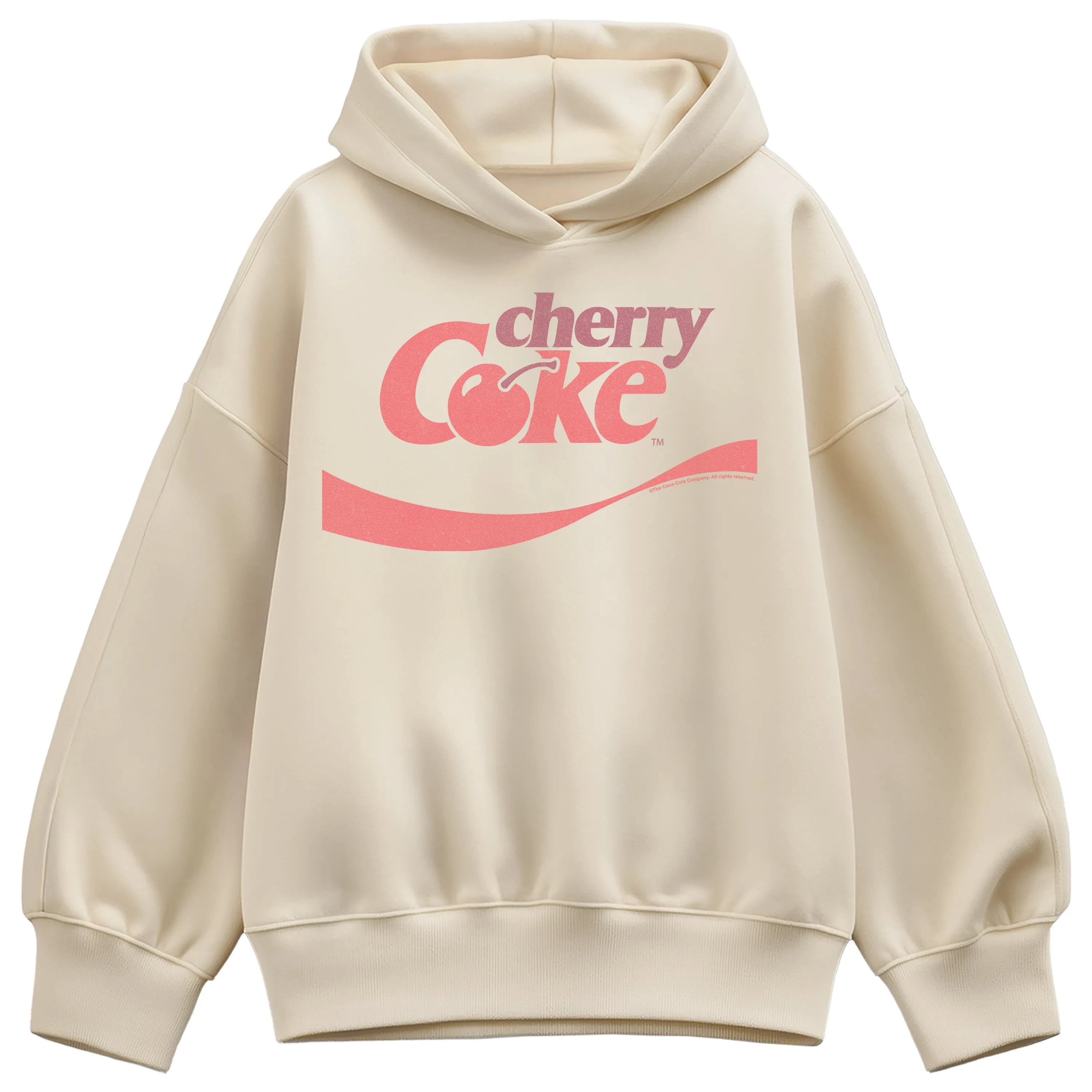 Coca-Cola - Cherry Coke - Women's Oversized Fleece Hoodie Sweatshirt sold by Zulily