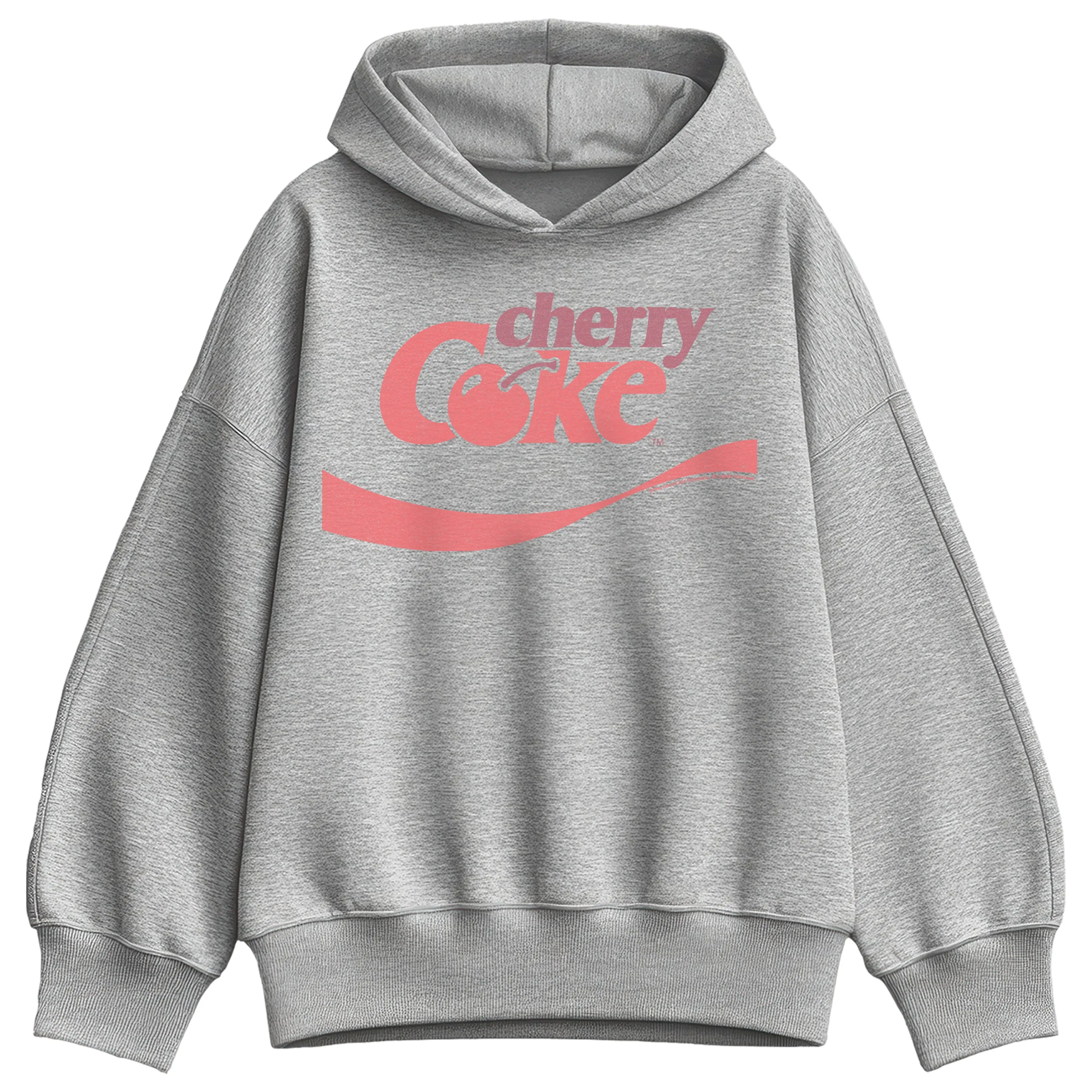 Coca-Cola - Cherry Coke - Women's Oversized Fleece Hoodie Sweatshirt sold by Zulily product image thumbnail 2